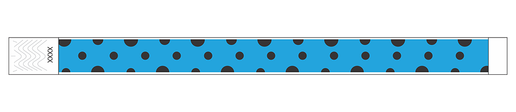 Polka Dots - 3/4" Tyvek® Wristbands