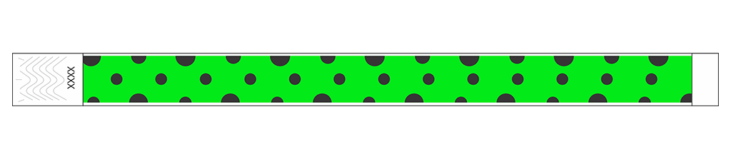 Polka Dots - 3/4" Tyvek® Wristbands
