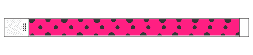 Polka Dots - 3/4" Tyvek® Wristbands