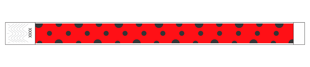 Polka Dots - 3/4" Tyvek® Wristbands