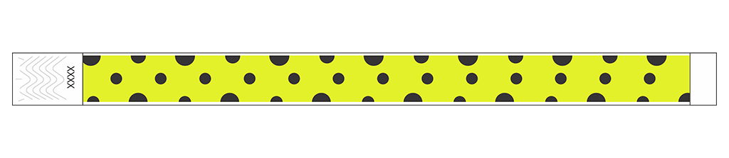 Polka Dots - 3/4" Tyvek® Wristbands