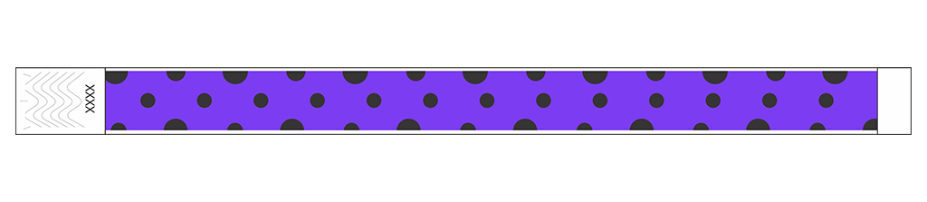 Polka Dots - 3/4" Tyvek® Wristbands