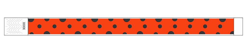 Polka Dots - 3/4" Tyvek® Wristbands