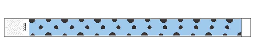 Polka Dots - 3/4" Tyvek® Wristbands