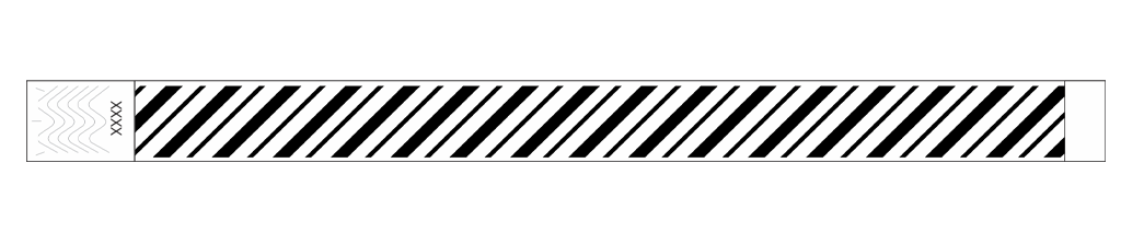 Velocity Stripes - 3/4" Tyvek® Wristbands