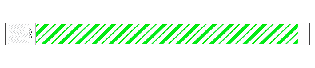Velocity Stripes - 3/4" Tyvek® Wristbands