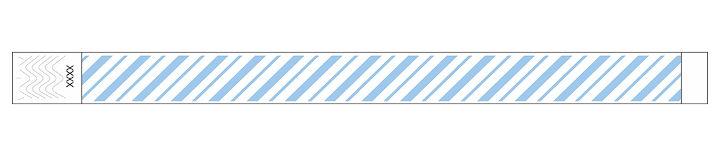 Velocity Stripes - 3/4" Tyvek® Wristbands