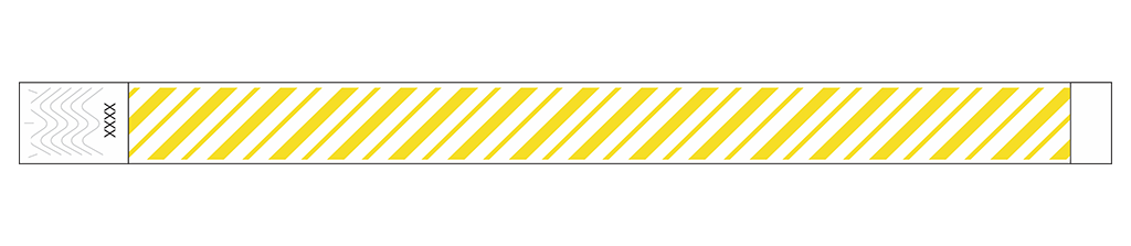 Velocity Stripes - 3/4" Tyvek® Wristbands