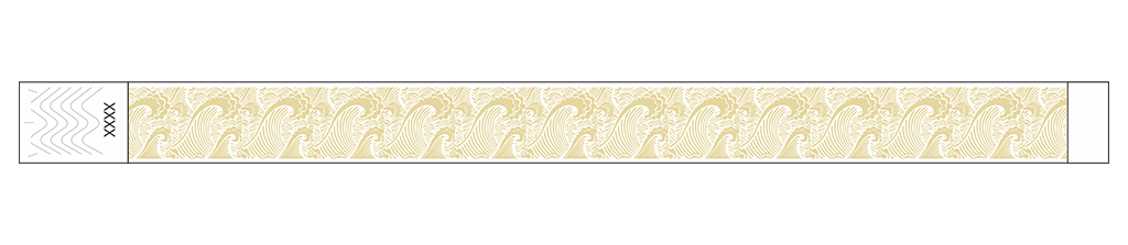 Waves - 3/4" Tyvek® Wristbands
