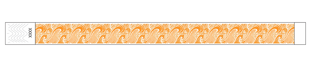Waves - 3/4" Tyvek® Wristbands