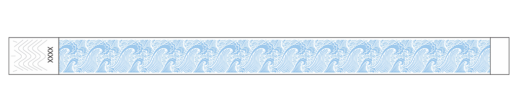 Waves - 3/4" Tyvek® Wristbands