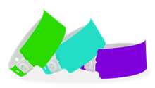 Plastic wide-face wristbands – durable event wristbands for multi-day use